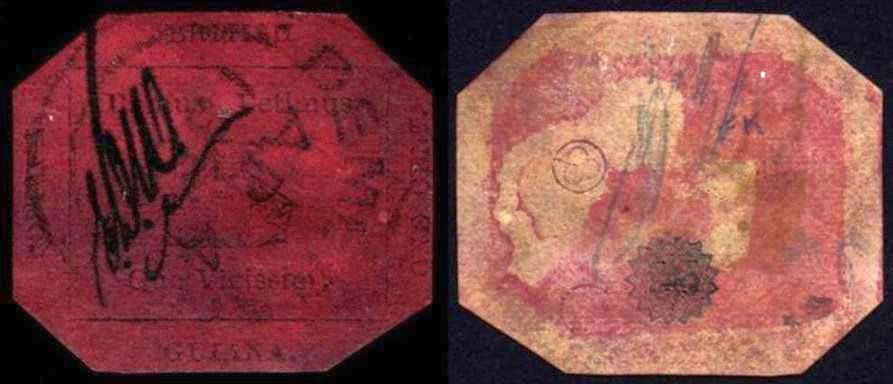 francobolli rari del mondo One Cent Black Magenta 1856