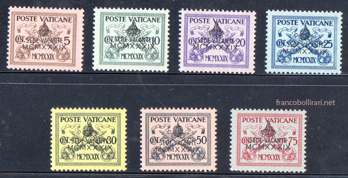 Francobollo Vaticano Sede Vacante 1939