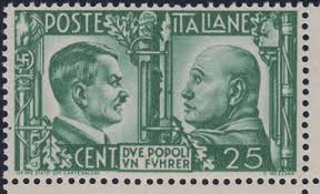 francobollo raro Due popoli un führer Imitazione di Guerra